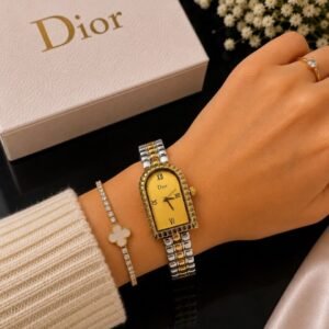Dior Dual Tone Fancy Beautiful Ladies Watch 2