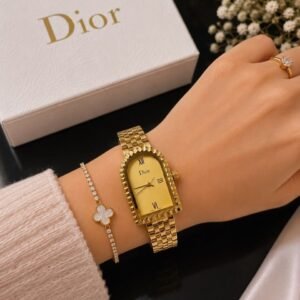 Dior Rose Gold Fancy Beautiful Ladies Watch 4