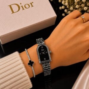 Dior Full Black Fancy Beautiful Ladies Watch 6