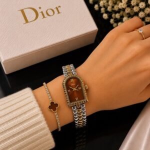 Dior Dual Tone Fancy Beautiful Ladies Watch 8