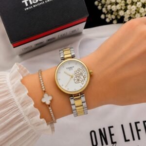 Tissot Dual Tone Fancy Beautiful Ladies Watch 2