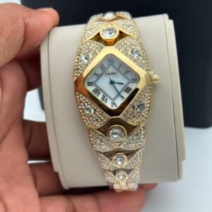 Cartier Diamond Embossed bracelet Type Fancy Beautiful Ladies Watch 1