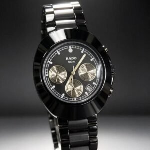 Rado Diastar Full Black Chronograph Premium Quality 154