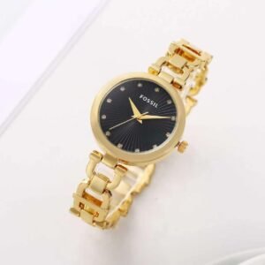 Fossil Digital Golden Black Dial Ladies Watch 7