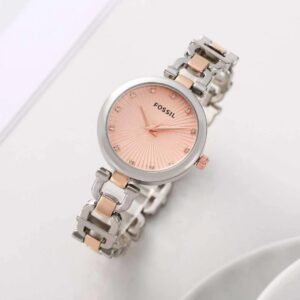 Fossil Digital Dual Tone rose Gold Dial Ladies Watch 8
