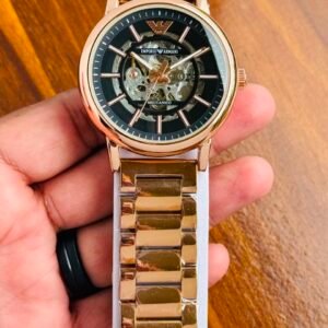 Emporio Armani Luigi Meccanico automatic skeleton Watch 204