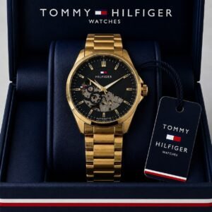 Tommy Hilfiger Golden Metal Automatic Watch 15