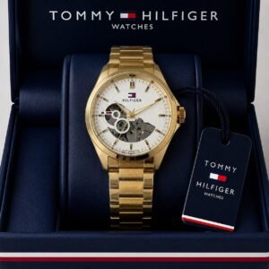 Tommy Hilfiger Golden Metal Automatic Watch 17