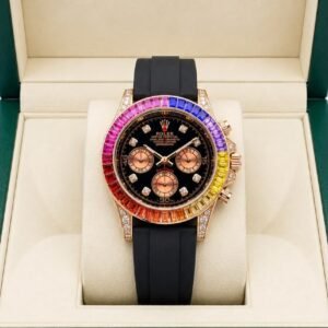 Rolex Daytona Rainbow High Quality Rubber Strap Watch 248