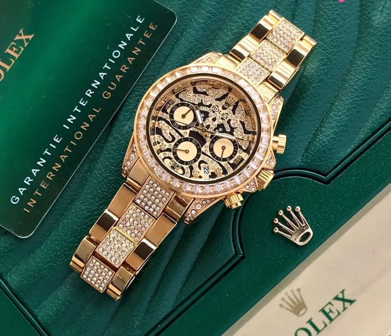 Rolex Daytona Fully Diamond Emossed 7AA High Quality Men's Watch 216