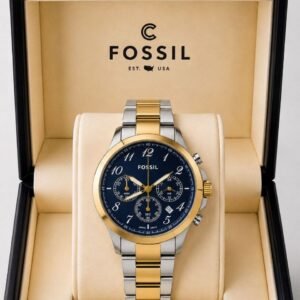 Fossil Dual Tone Blue Dial 7AA High Quality Men's Watch 224