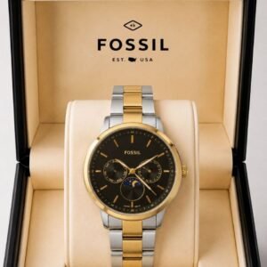 Fossil Dual Tone Black Dial 7AA High Quality Men's Watch 227