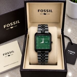 Fossil Black Green Dial 7AA High Quality Men's Watch 228