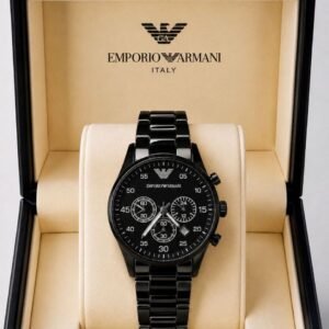 Armani Full Black Gold Premium Quality Men's Watch 210