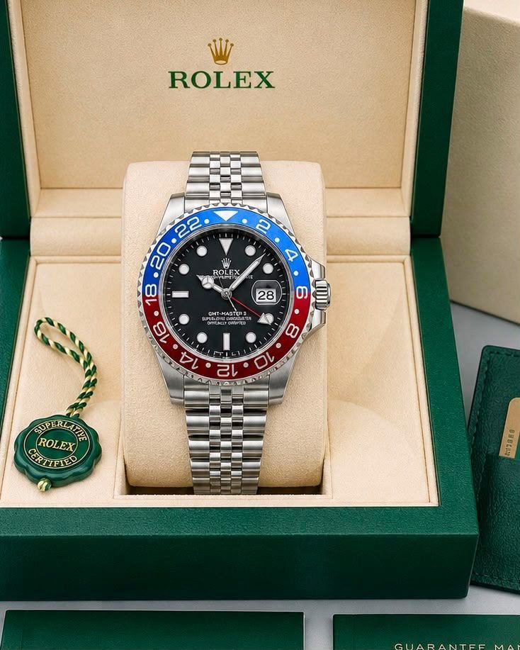 Rolex GMT Steel 7AA High Quality Men's Watch 902