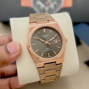 Tissot Rose Gold PRX Powermatic Swiss Men's Watch 603