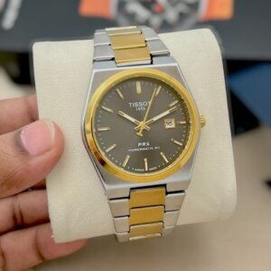 Tissot Dual Tone PRX Powermatic Swiss Men's Watch 604