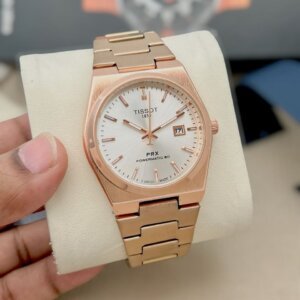Tissot Rose Gold PRX Powermatic Swiss Men's Watch 606