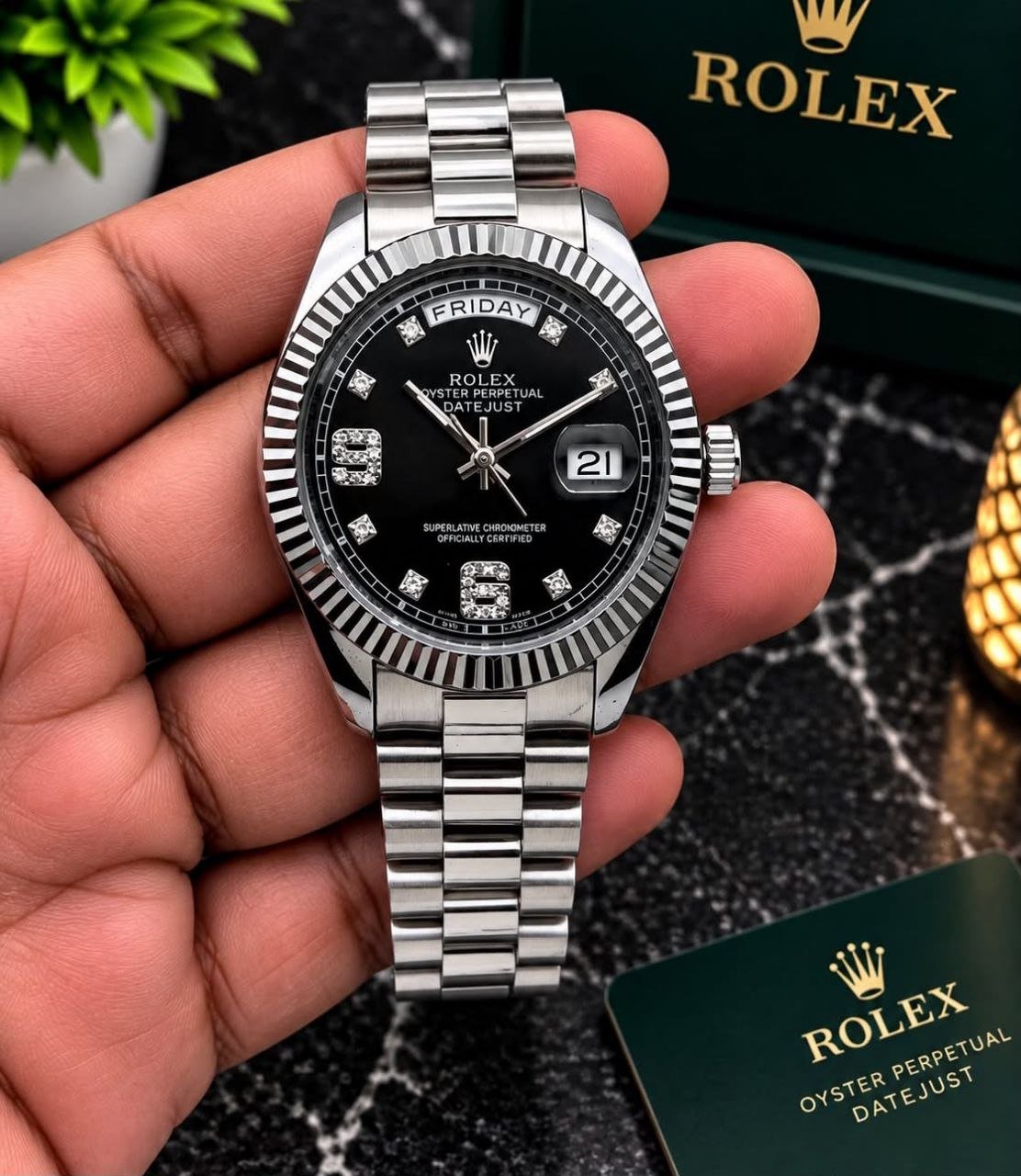 Rolex Datejust Stainless Steel 7AA High Quality Dual Tone Men's Watch 219