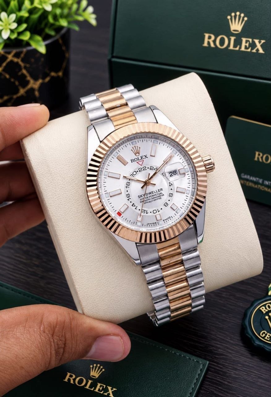 Rolex Sky-Dweller Dual Tone 7AA High Quality Dual Tone Men's Watch 222 (Copy)
