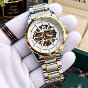 Rolex Skeleton Dual Tone Premium Quality Automatic Men's Watch 217