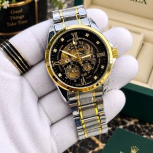 Rolex Skeleton Dual Tone Premium Quality Automatic Men's Watch 219