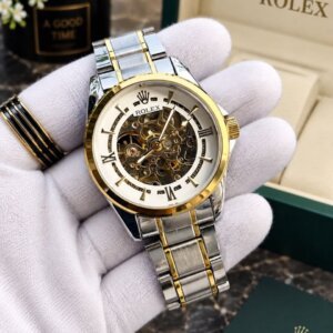 Rolex Skeleton Dual Tone Premium Quality Automatic Men's Watch 221