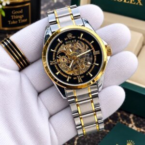 Rolex Skeleton Dual Tone Premium Quality Automatic Men's Watch 223
