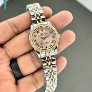 Rolex Premium Quality Dual Tone Rose Gold Dial Ladies Watch 5