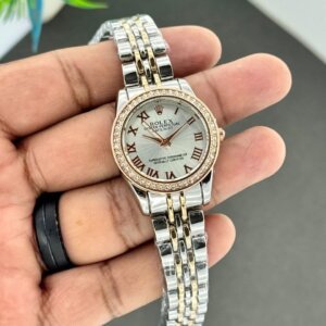 Rolex Premium Quality Dual Tone White Dial Ladies Watch 8
