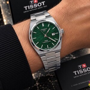 Tissot PRX Stainless Steel Green Dial Men's Watch 202