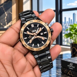 Casio Edifice Full Black Premium Quality Men's Watch 8