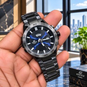 Casio Edifice Full Black Premium Quality Men's Watch 9
