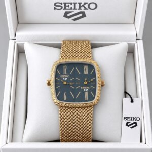 Seiko Golden Dual Time Premuim High Quality Watch 253