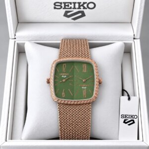 Seiko Rose Gold Dual Time Premuim High Quality Men's Watch 256