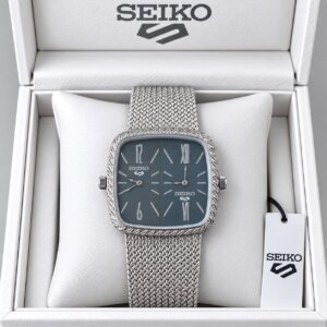Seiko Steel blue Dial Dual Time Premuim High Quality Men's Watch 260