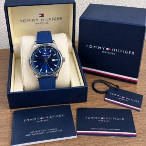 Tommy Hilfiger Blue Rubber Strap Decent Men's Watch 22