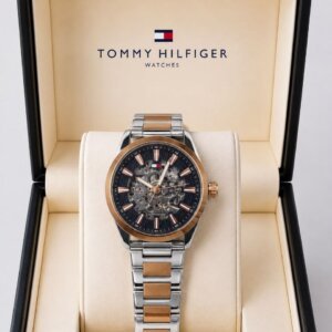 Tommy Hilfiger Dual Tone Open Heart Automatic Men's Watch 21