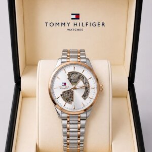 Tommy Hilfiger Dual Tone Open Heart Automatic Men's Watch 22