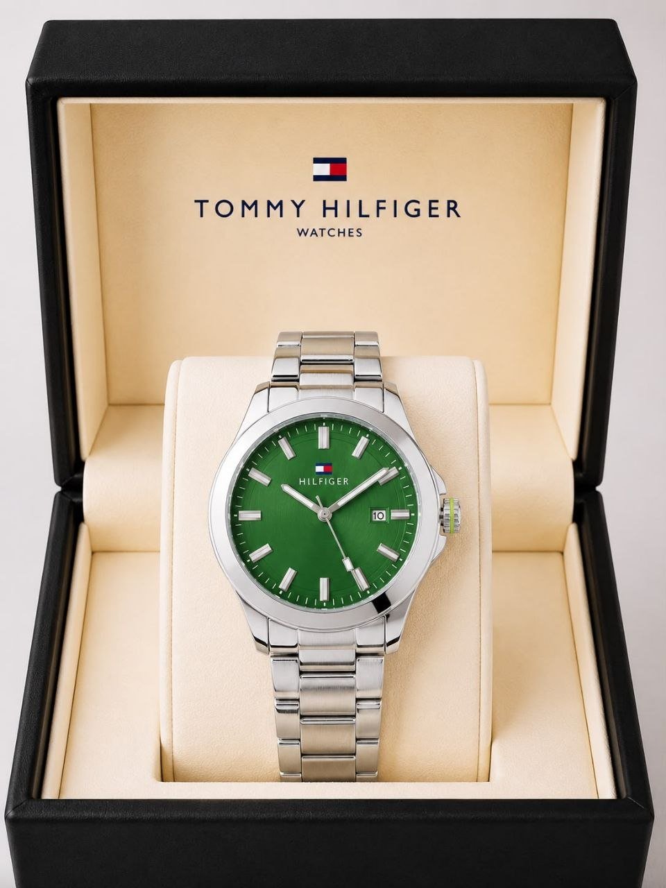 Tommy Hilfiger Steel Green Dial Quartz Men's Watch 28