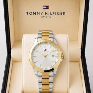 Tommy Hilfiger Dual Tone White Dial Quartz Men's Watch 35