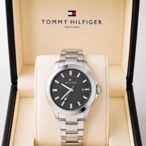 Tommy Hilfiger Steel Black Dial Quartz Men's Watch 32