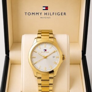 Tommy Hilfiger Golden White Dial Quartz Men's Watch 39