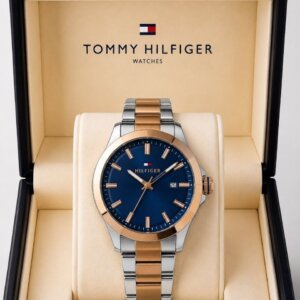 Tommy Hilfiger Dual Tone Blue Dial Quartz Men's Watch 36