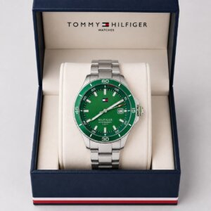 Tommy Hilfiger Stainless Steel Green Dial Quartz Men's Watch 22