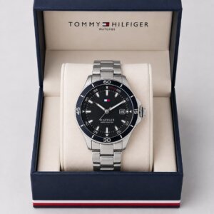 Tommy Hilfiger Stainless Steel Black Dial Quartz Men's Watch 23