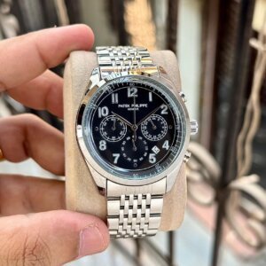 Patek Phillipe Chronograph Steel Black Dial High Quality Men's Watch 262